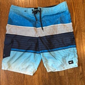 O'Neill Blue Board Shorts with Quick-Dry Fabric